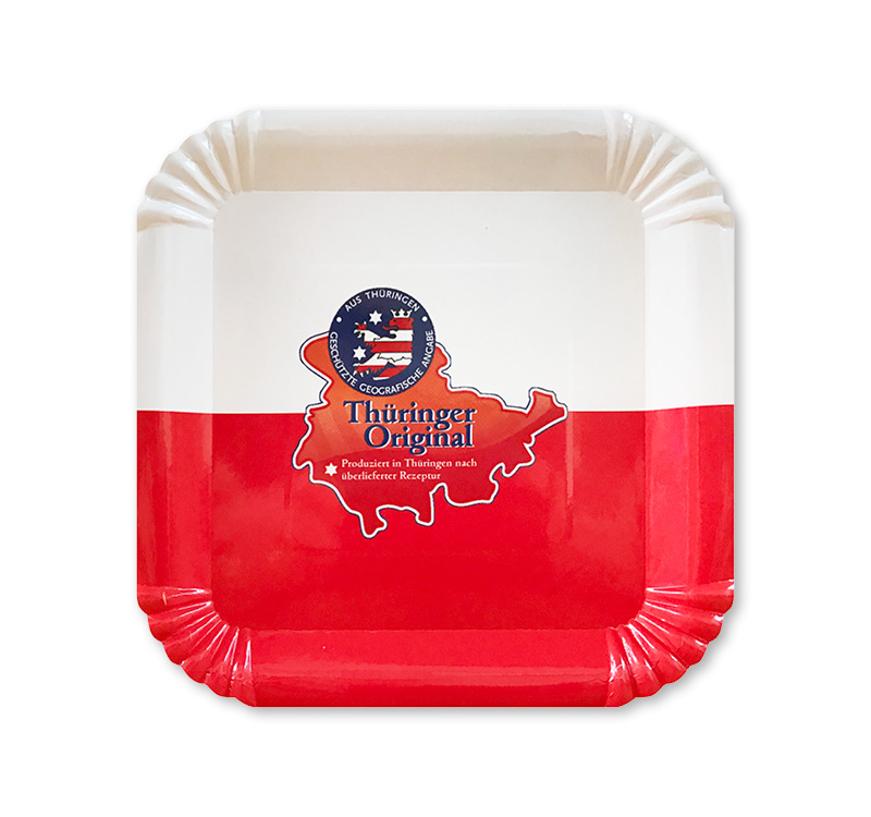 A printed paper plate available with personalised printing options for a cheap price at Helloprint