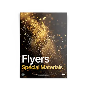 Flyer aus Spezialmaterial