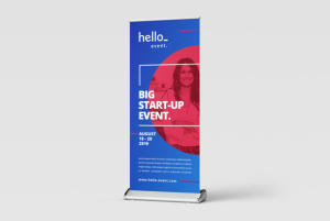 Get your promotional print and roller banners cheap and in high quality with Helloprint