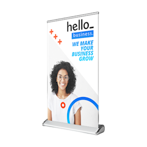 Mini roll-up banners