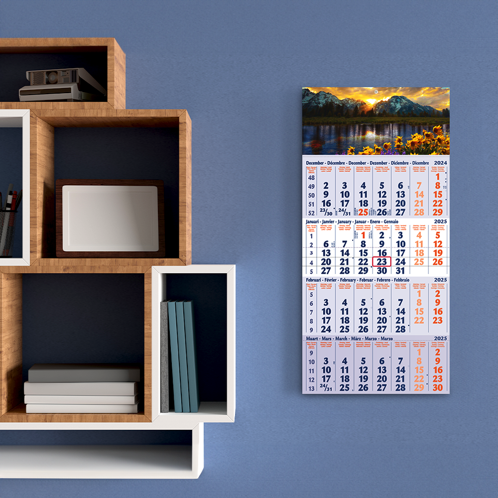 Calendario classico 4 mesi