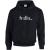Black Loose Fit Gildan Hodie with Front logo example from Helloprint