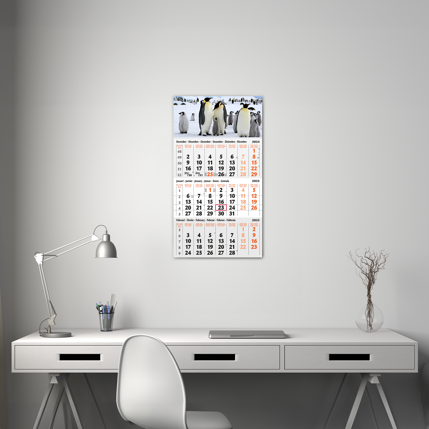 Calendar 3 Month Classic