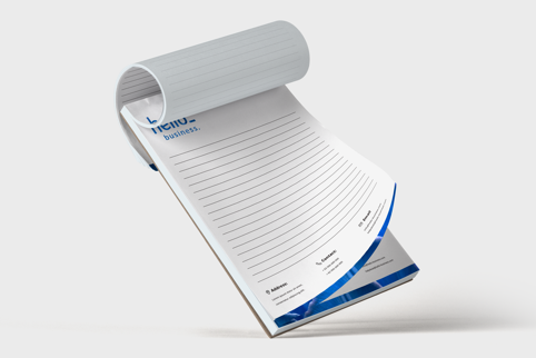 Notepads custom printed online at shop.copy76.nl