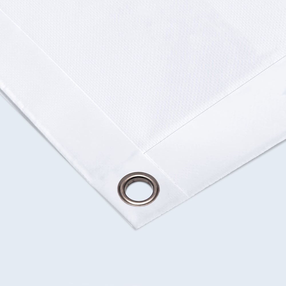 Anillado en las esquinas con dobladillo