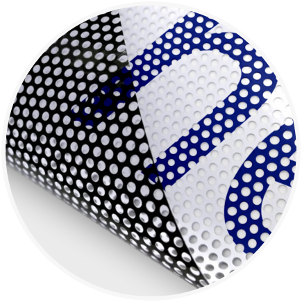 <strong>One-Way Vision </strong><br> Outdoor <br> Perforated <br> <2 years