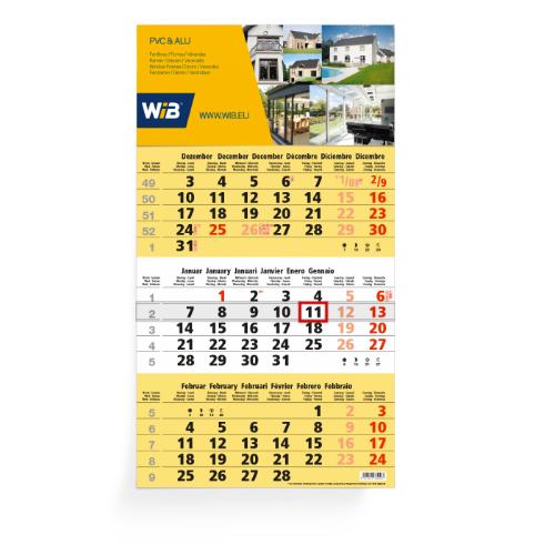 Custom Printed 3 Month Calendar Helloprint