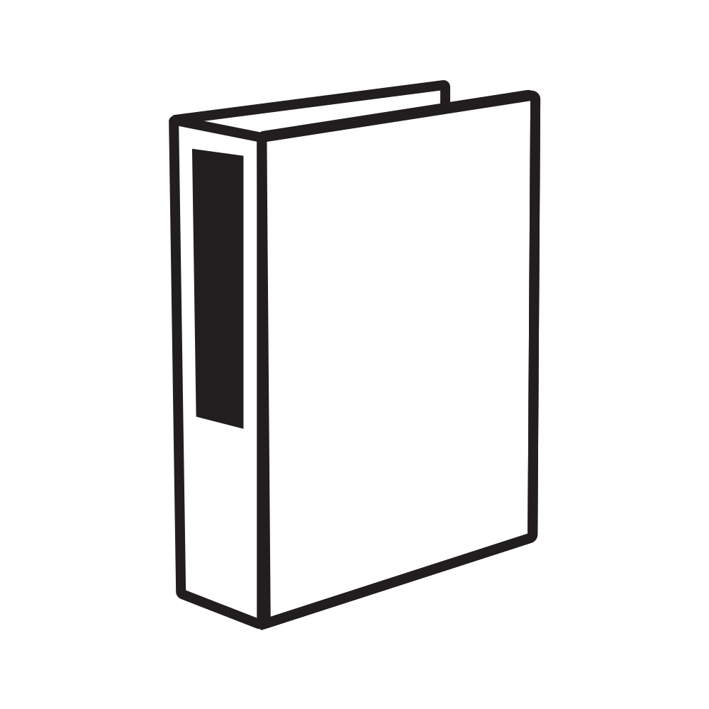 Con porta etiquetas en el lomo