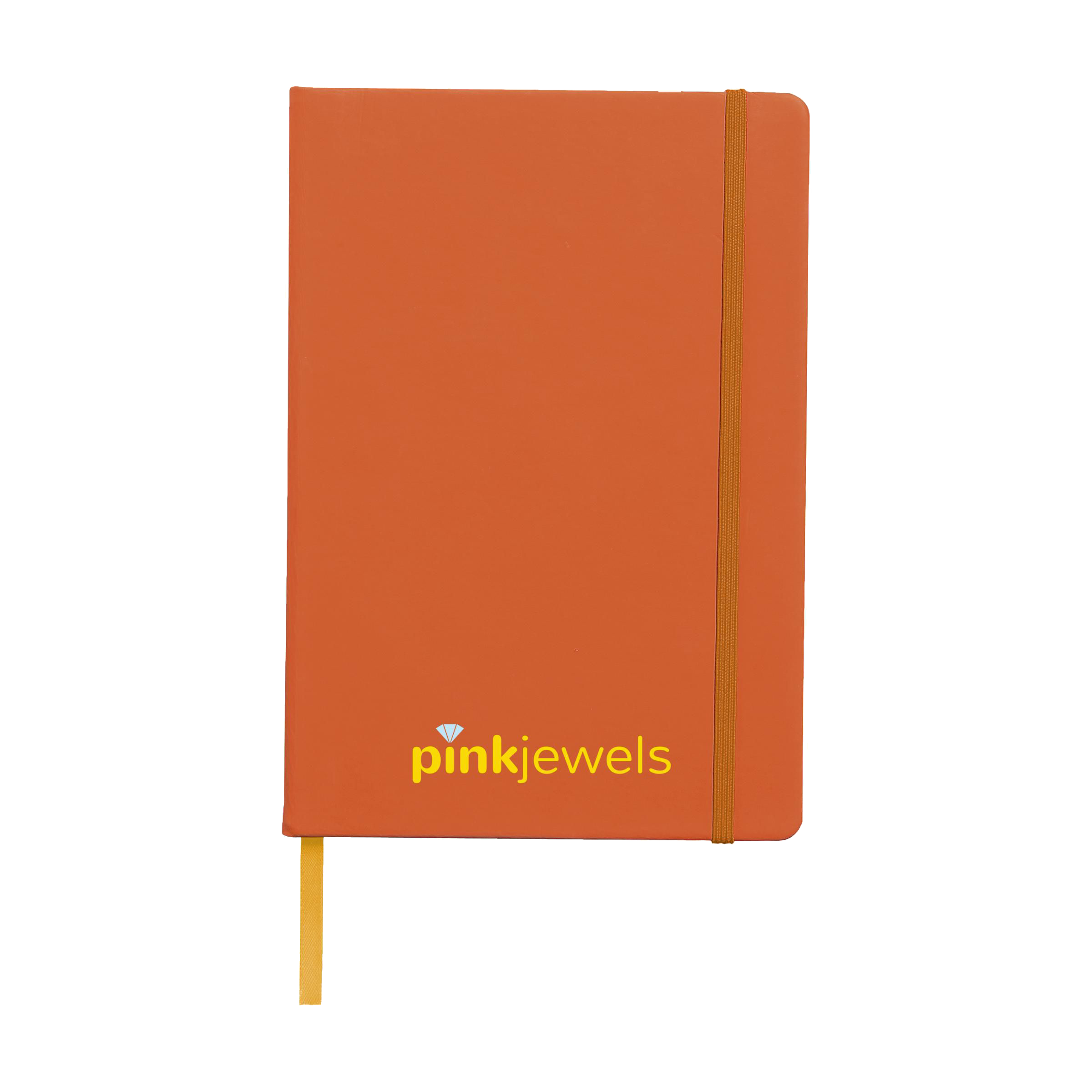 An orange A4 pocket notebook available at Helloprint with personalised printing solutions for a cheap price