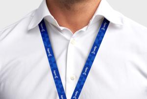 Printed lanyards personalised with your logo - available online at Ekoprint.de