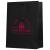 Una borsa in cotone nera con un logo personalizzato o la tua immagine del brand a Helloprint