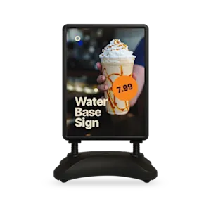 Kundenstopper mit Wassertank