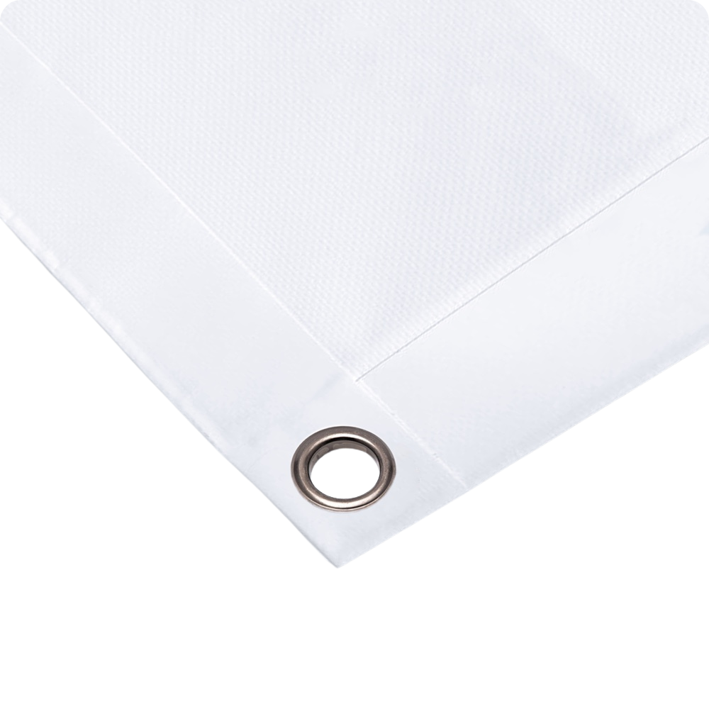 Ourlet avec anneaux dans chaque coin