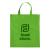 Groene katoenen tas met kort hengsel en bedrukt met een zakelijk logo - online beschikbaar op shop.copy76.nl