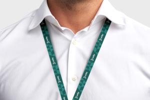 Branded lanyards in any colour you want - available online at leafletsprinting.com