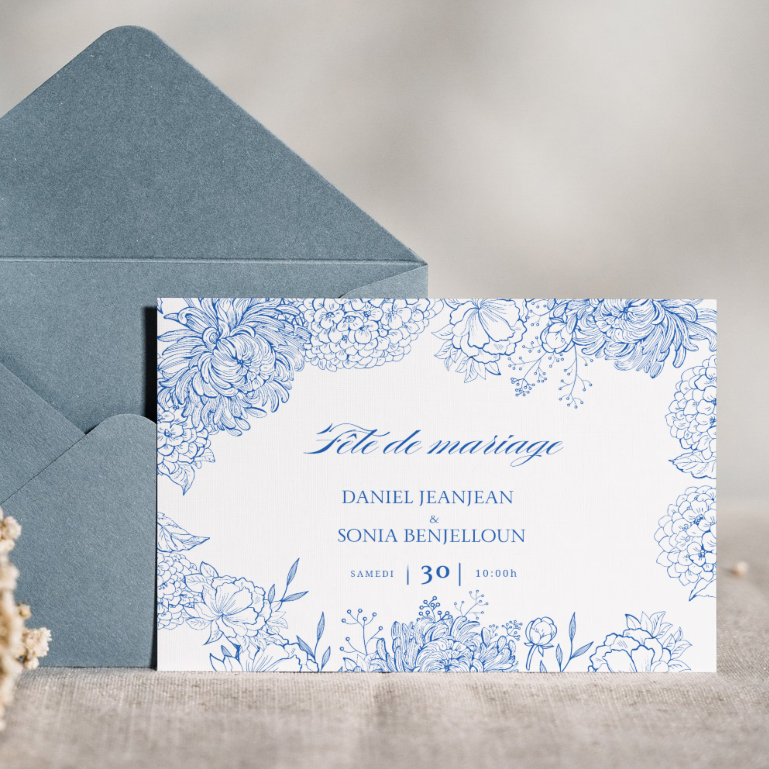 Faire-part de mariage personnalisé