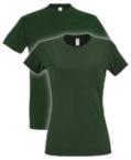 Flaschengrünes Basic T-shirt der Marke Sol's mit Rundhals; bedruckt von Helloprint