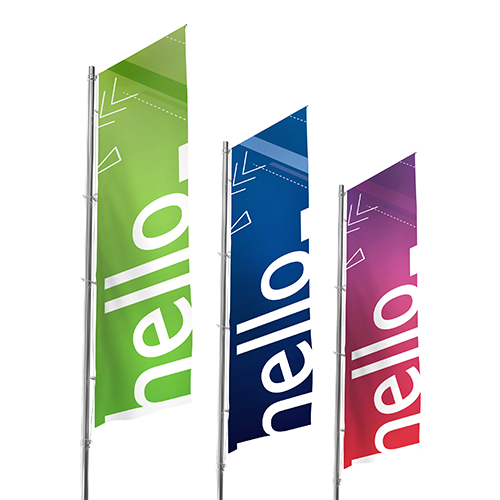 Custom flag printing UK Helloprint