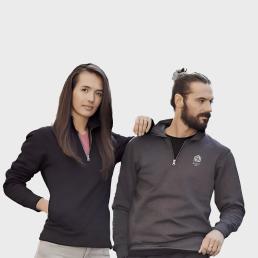 Premium Half-Zip Pullover vorderseite