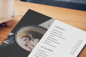 Voorbeelden menukaarten café
