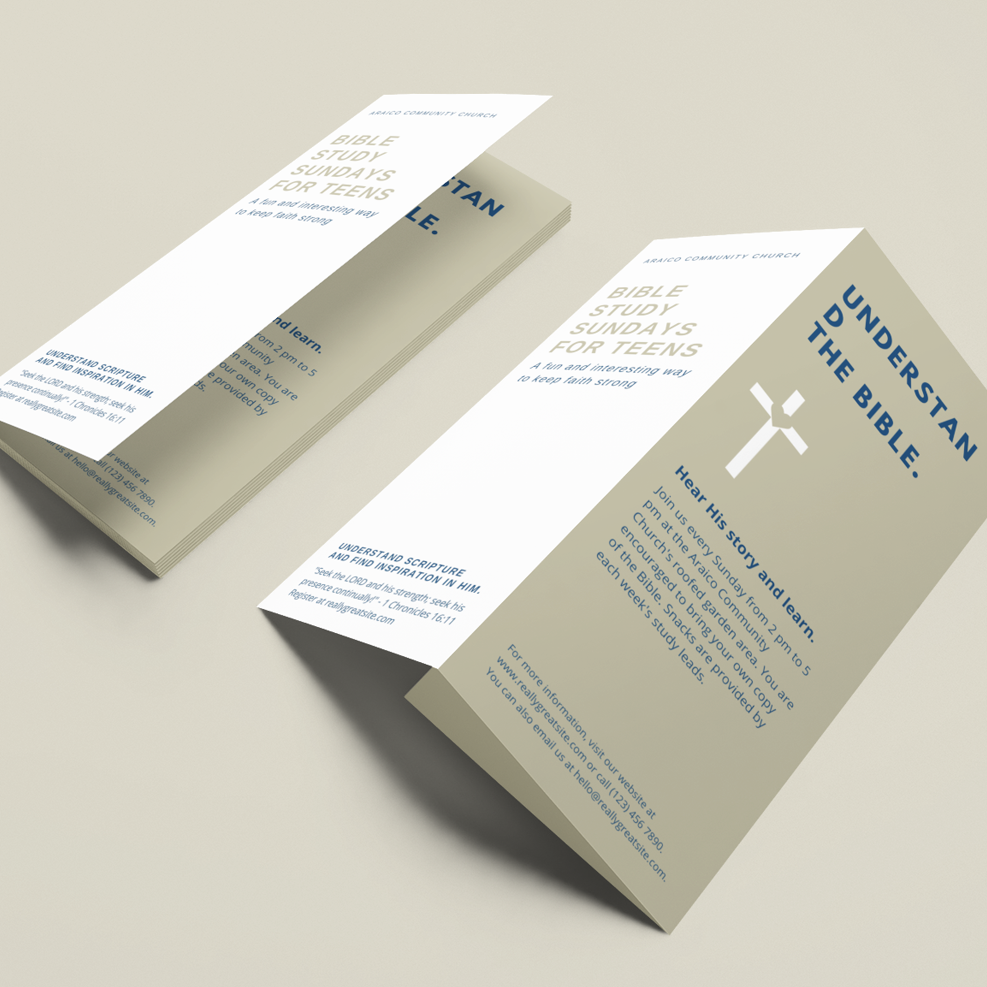 Enkelvouw folders