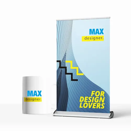 A4 formaat mini roll-up banner