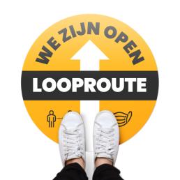 Bedrukte vloerstickers van Drukwijzer.nl. Bestel nu jouw vloerstickers met gratis verzending!