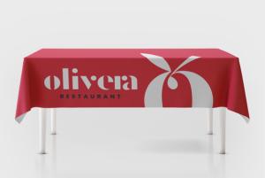 Custom tablecloths - personalised online with leafletsprinting.com
