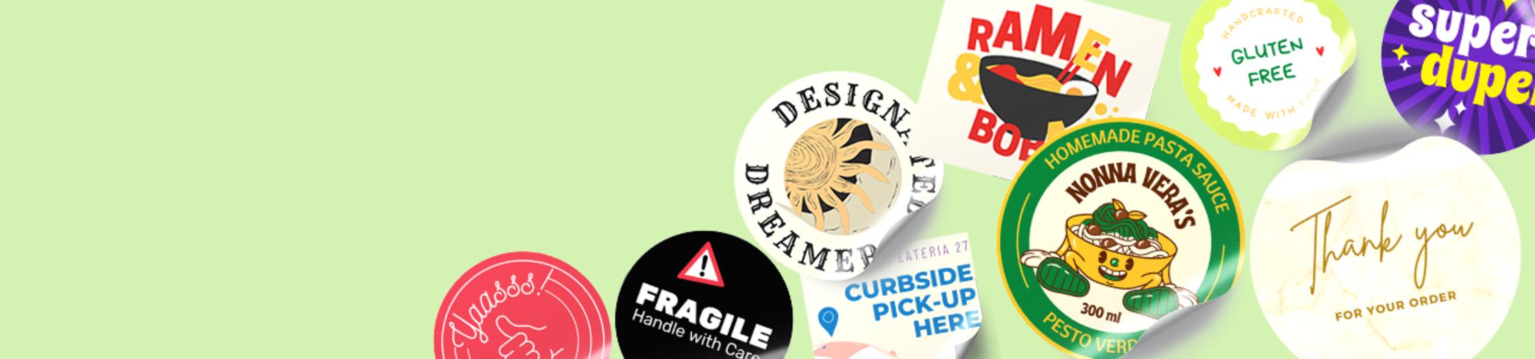 Small Stickers | Small Custom Sticker Printing | Custom Mini Stickers