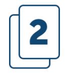 A double sided print icon used by Helloprint
