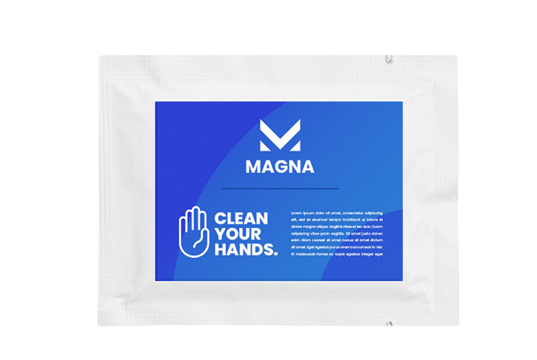 Hand sanitising wipes