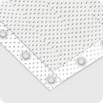 Band with plastic rings every 30cm.