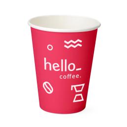 A black coloured paper cup cap for the custom printed paper cups available at Helloprint at cheap prices