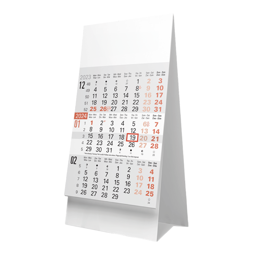 3 Maandskalender bureau