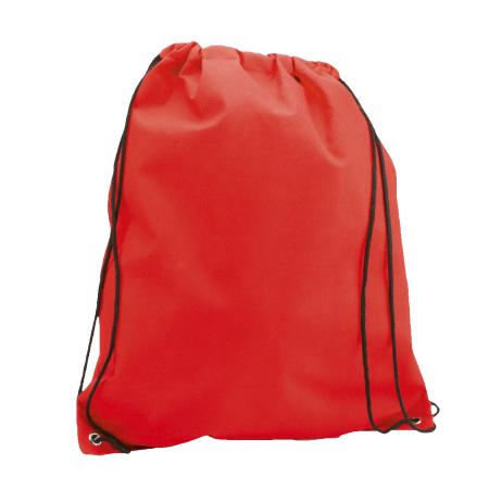 A pink non woven drawstring bag available at Helloprint with customised printing solutions for a cheap price