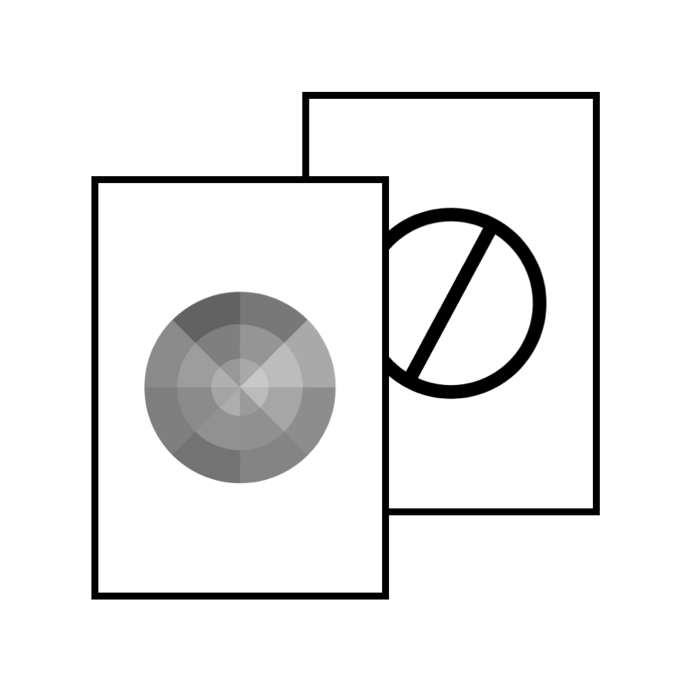 Single-sided greyscale printing