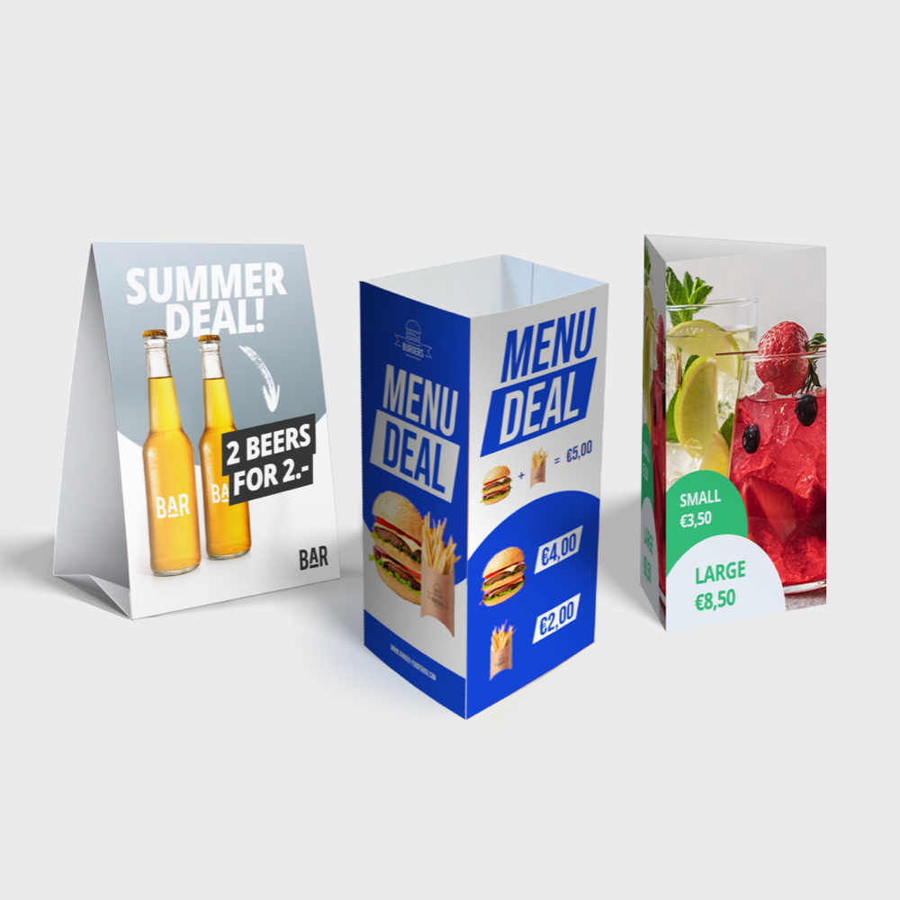 Table Talkers | Custom Printed Table Cards