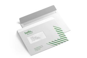 Ökologische Briefumschläge mit Fenster, erhältlich bei Ekoprint.de