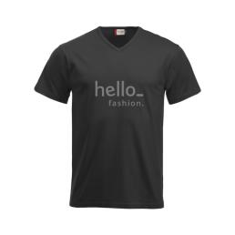Slim fit premium v-hals t-shirts with logo