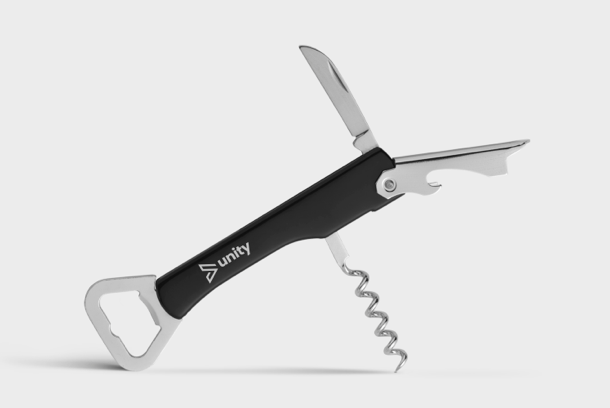 No wine uncorked with a butlers and waiters friend. Many functions and personalised to your brand