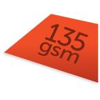icono gramaje de papel 135 gramos por metro cuadrado, disponible en Helloprint