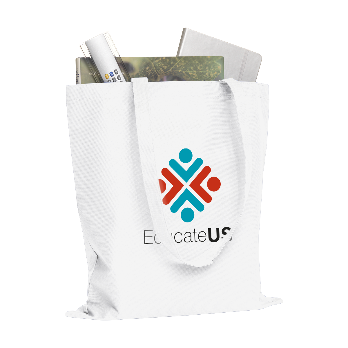 Cheap and sturdy tote bag with long straps. At Helloprint you can personalise it with your own logo or design.