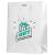 Weiße, günstige, luxuriöse Papiertasche erhältlich mit individuell bedrucktem Logo, Bild oder Text bei Helloprint