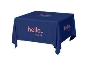 Bestelle eine bedruckte Tischdecke bei Helloprint mit Deinem Design. Lass keine Fläche aus, deine Marke zu bewerben.