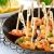 Bamboo food skewers front