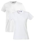 Das weiße Premium Shirt mit Rundhals von Helloprint der Marke Clique.