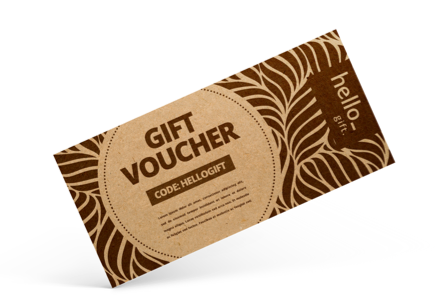 Eco Friendly Vouchers with Kraft Paper from Helloprint