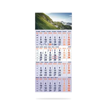 Calendario classico 4 mesi