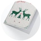Silver Material Christmas Cards Directprinting.nl