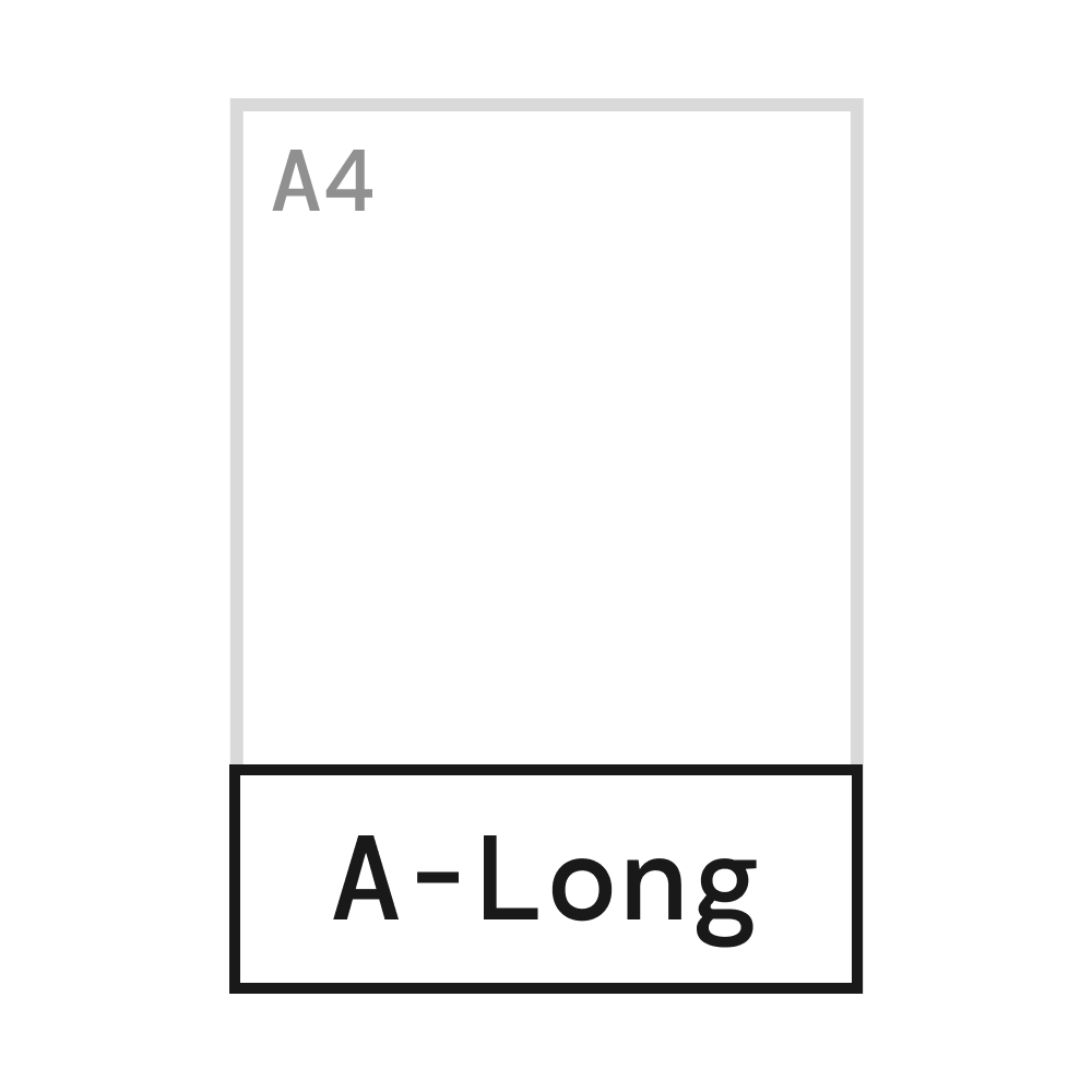 210 x 74 mm
